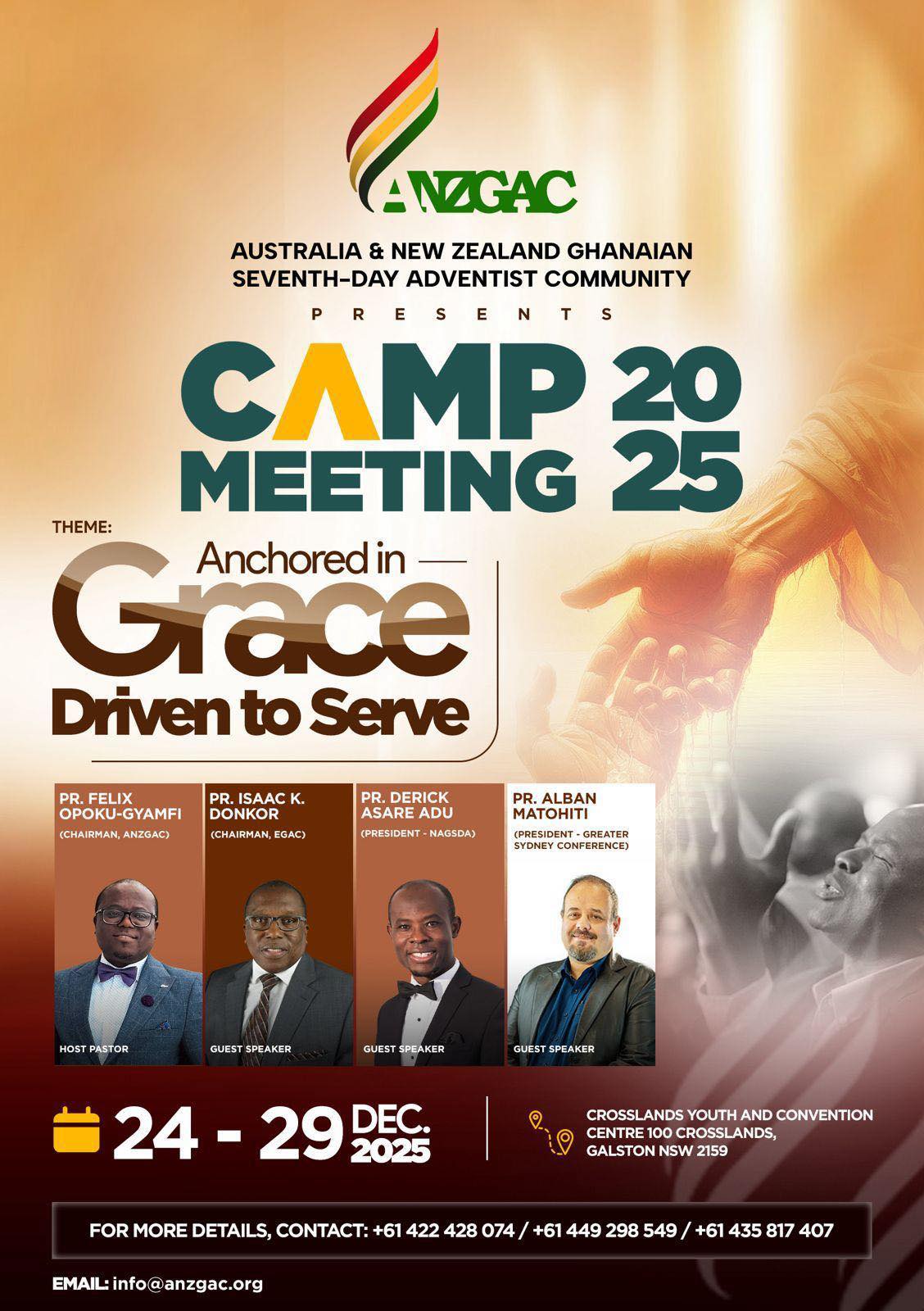 ANZGAC CAMP MEETING